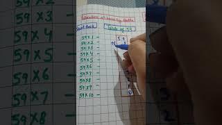 Math trick#short trick#table of 59#shorts #educationathome #barkha