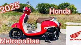 2025 Honda Metropolitan 49cc Scooter Close Look Walk Around & Short Ride/Review