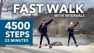 Fast Walking Workout with Intervals #27 (32 MIN)