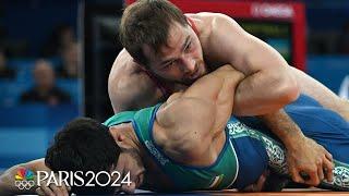 Team USA's Spencer Lee wins 57kg SF, will wrestle for gold | Paris Olympics | NBC Sports