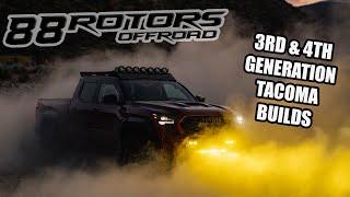 BUNCH OF TACOMA BUILDS ROLLING OUT OF 88 ROTORS OFFROAD!