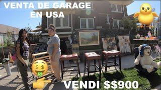 VENDI  $$900 WOOW!! VENTA DE GARAGE EN USA / LO QUE TIRAN EN USA LOS MILLONARIOS / CRISTIAN CON d