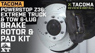 Tacoma Power Stop Z36 Extreme Truck & Tow 6-Lug Brake Rotor & Pad Kit (2005-2019) Review & Install