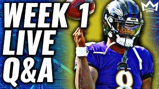 LIVE Week 1 Start/Sit Fantasy Football Advice Q&A | Fantasy Football 2024