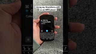 Digital minimalism with BlackBerry Q10 #dumbphone #blackberry #q10 #tech #music #mp3