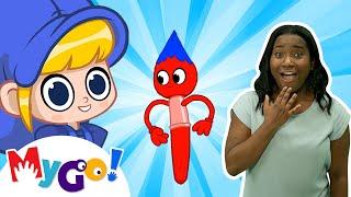Morphle The Paintbrush +More | MyGo! Sign Language For Kids | Morphle - Cartoons for Kids | ASL