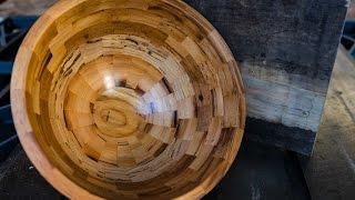 Woodturning Reclaimed Wood Segmented Bowl