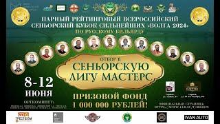 1/8-ФИНАЛА. КУРКЧИ Ф./БЕДЕВКА А. vs ГРИГОРЯН А./КИЛАДЗЕ М. Парный сеньорский миллионник "Волга 2024"