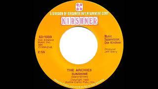1970 HITS ARCHIVE: Sunshine - Archies (mono 45)