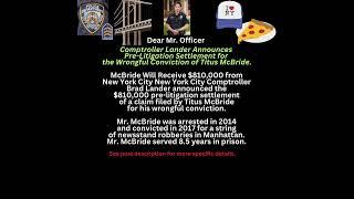 NY Comptroller Announces Pre-Settlement Amount $$$ for NY Man. #shorts #viral #youtube #fyp #police