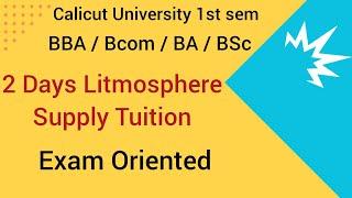 Calicut University 2 Days Supply Class Litmosphere