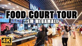 [4K] Exploring SM MEGAMALL FOOD COURT & Savoring the All-Time Favorites!