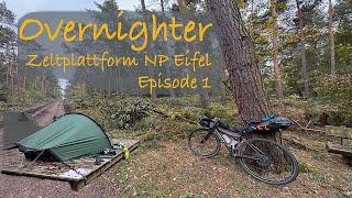 Overnighter zur Zeltplattform im NP Eifel  ️| Episode 1 (Sub: EN/DE)