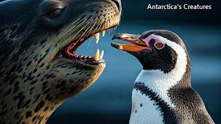 Humpback Whale, Chinstrap Penguins and Leopard Seal | Antarctica's Adaptable Creatures 4k