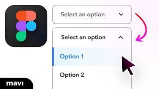 Create a DROPDOWN MENU in Figma (Tutorial)