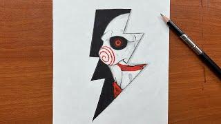 How to draw how to draw billy the puppet from saw step-by-step