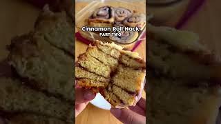 Trying the Viral Cinnamon Roll Hack from TikTok #shorts #cinnamonroll #cinnamonrollrecipe