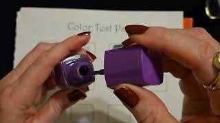 ASMR | Updated Nail Polish Collection Show & Tell w/Swatching (Whisper)