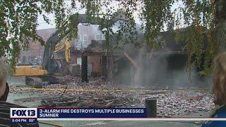 Community reeling after fire burns down multiple Sumner businesses | FOX 13 Seattle