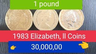 #JACKPOT ,30,000,00 KUNG MERON KANG 1983 ELIZABETH II OLD COIN, pls watch,