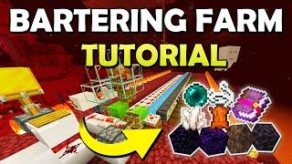 Best 1.21 Bartering Farm with Auto Sorting in Minecraft Bedrock (MCPE/Xbox/PS4/Nintendo Switch/PC)