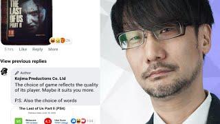 Kojima just roasted The Last of Us 2, hahaha