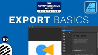 Affinity Designer Tutorial: Export Basics