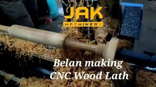 Belan making in CNC Wood Lathe JAK Machinery