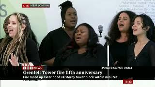 BBC News : Soul Sanctuary Gospel Choir singing Amazing Grace