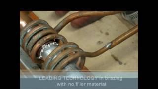 Induction Brazing Copper to Aluminum Tubing with No Filler Metal