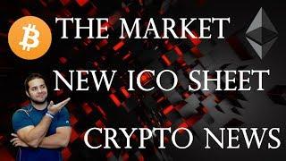 NEW ICO SHEET | THE MARKET | UPCOMING ICOS | PAST ICOS | CRYPTOCURRENCY NEWS