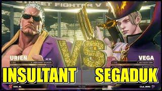 INSULTANT (URIEN) vs SEGADUK (VEGA) - street fighter 5 champion edition online matches