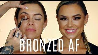 BRONZED AF | CLIENT MAKEUP TUTORIAL