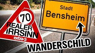 Realer Irrsinn: Verrücktes Ortsschild in Bensheim | extra 3