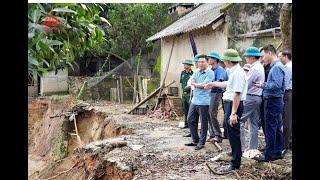 Sạt lở bờ đê tại huyện Sông Lô