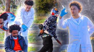 Giving SHOTS In The Hood Prank Gone VERY WRONG!