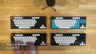 Keychron C1 Mechanical Keyboard Sound Test: red & brown switches, out of box and with mods