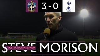 POST MATCH Steve Morison Sutton United 3-0 Tottenham Hotspur NLC 03/12/24