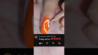 Orange nail art#shortvideo #viralvideo #naillovers