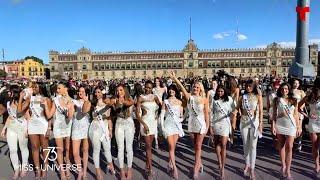 ¡Pura emoción! Las misses brillan en el Zócalo | Telemundo Entretenimiento