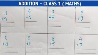 Addition for class 1 | Maths-addition grade 1 | addition for kindergarten | addition