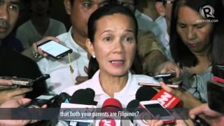 Grace Poe on Tatad's immigration case against husband Neil Llamanzares