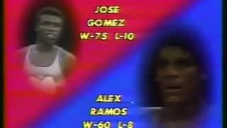 José Gomez (Cuba) vs Ramos (USA). 1978. Boxing.