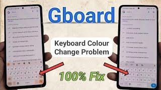 Gboard automatic keyboard colour change problem | Google keyboard hidden settings