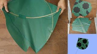 Simple & Perfect Sharla Kite Making (Phadar) - Teto Kite banane ka Tarika- Patangbaazi - GolagappaY