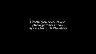 New Agonia Records webstore: Creating an account and placing orders (Video Tutorial)