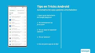 Tips & Tricks - Android: App-updates uitschakelen