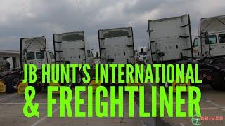 A Quick Look At The International & Freightliner JB Hunt Trucks