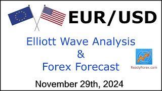 EUR USD Elliott Wave Analysis | Forex Forecast | November 29, 2024 | EURUSD Analysis Today