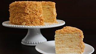 Napoleon Cake Recipe | Russian Torte Napoleon